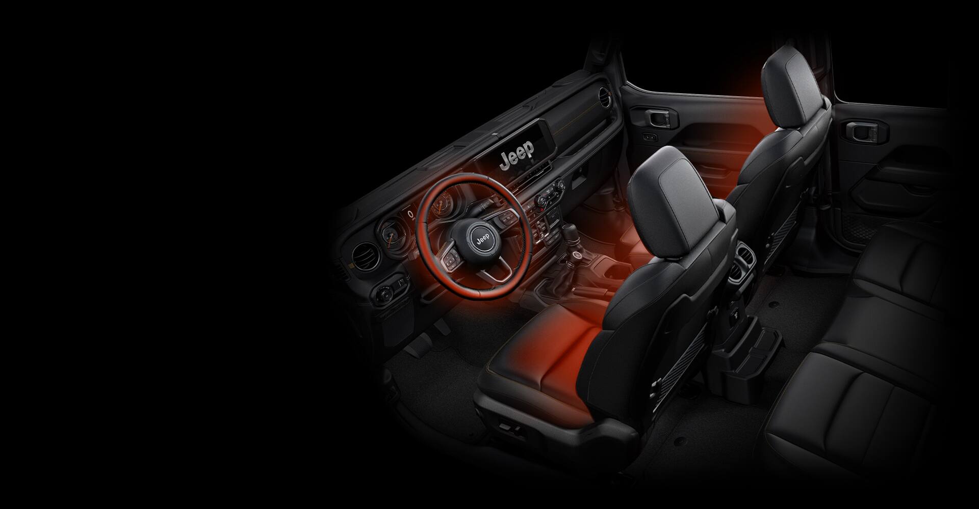 Jeep Wrangler, підігрівання керма й передніх сидінь