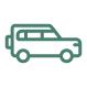 Піктограма позашляховика темно-зеленого кольору