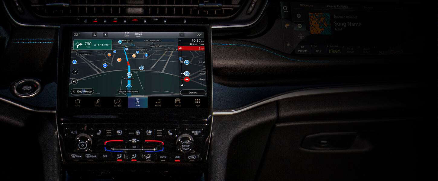 Jeep Grand Cherokee, екран системи Uconnect