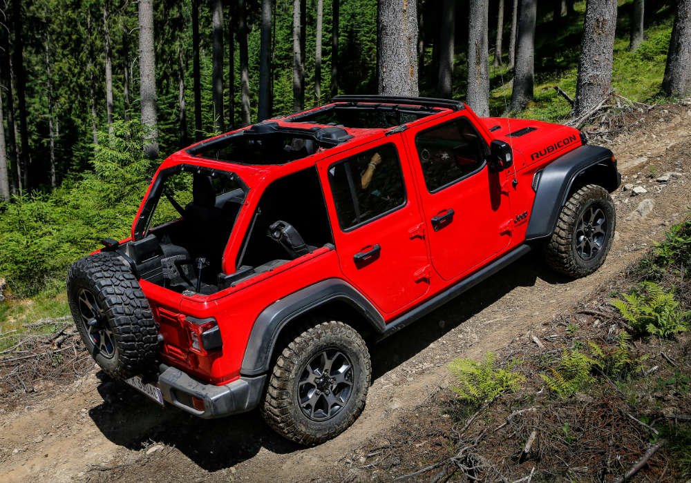 Jeep Wrangler, вигляд ззаду